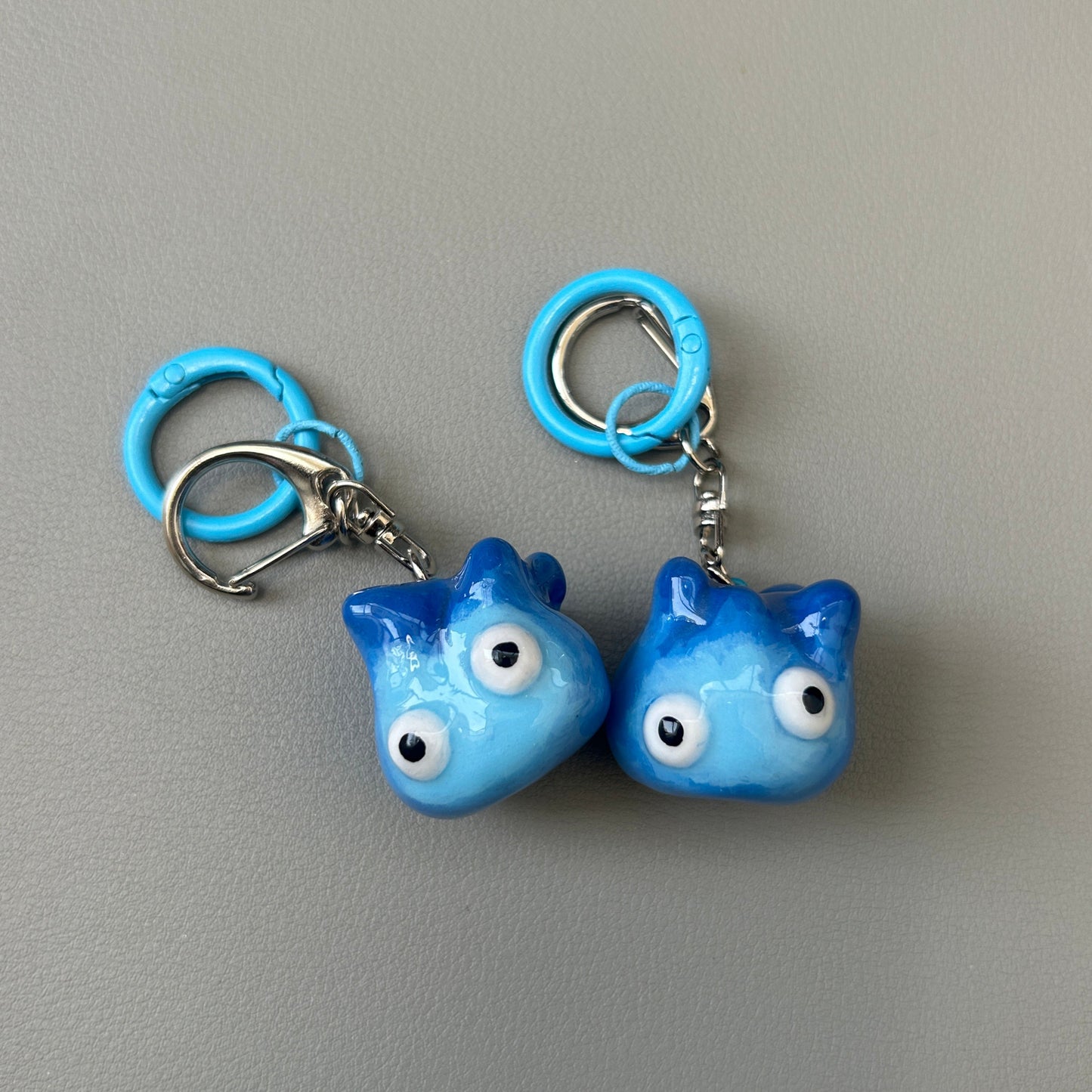 Blue Calcifer Keychain