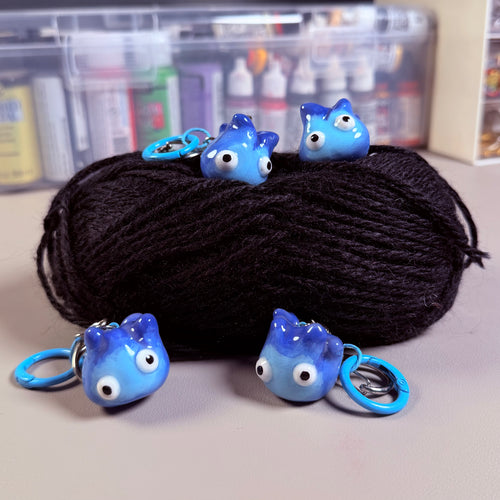 Blue Calcifer Keychain