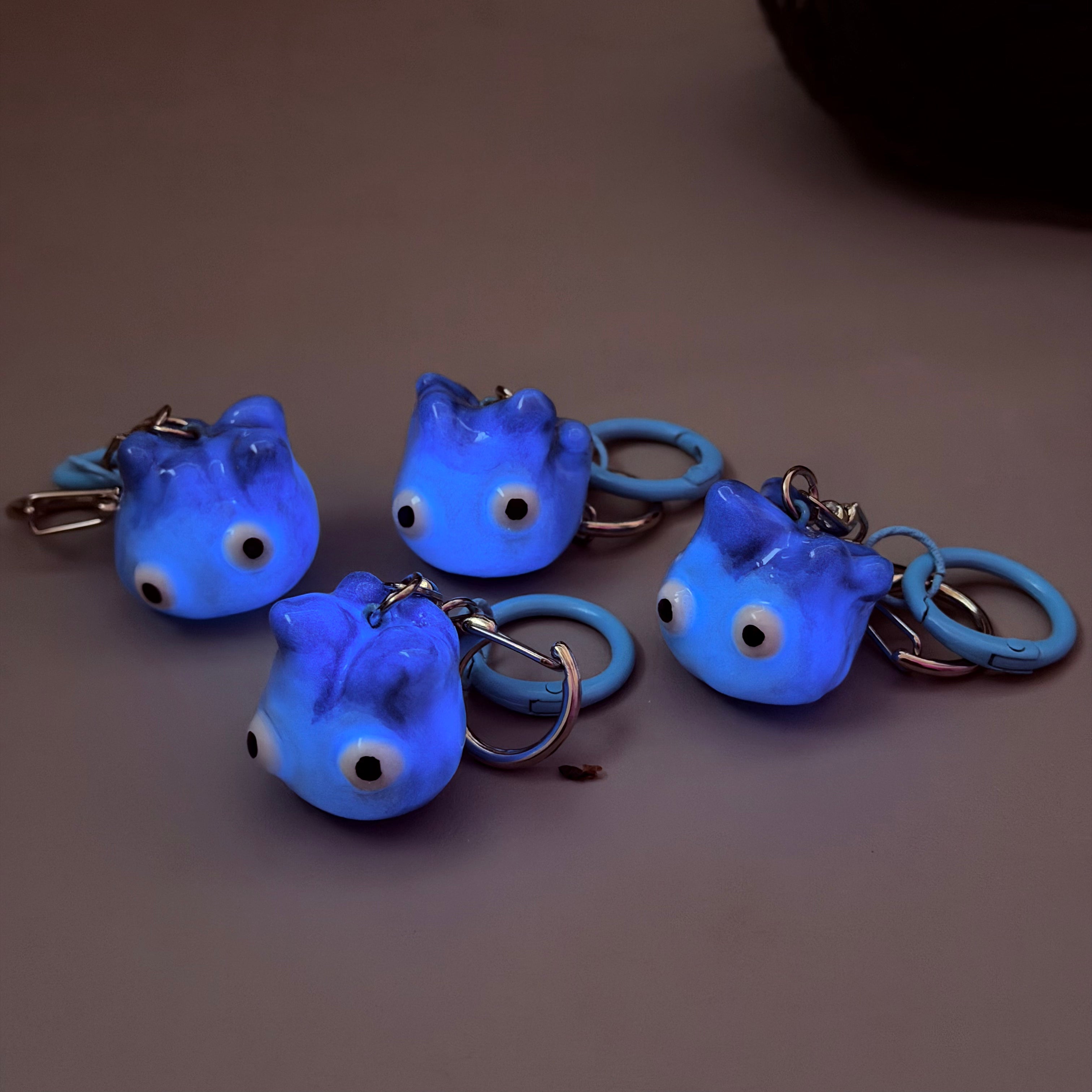 Blue Calcifer Keychain