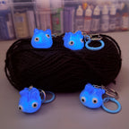 Blue Calcifer Keychain